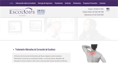 Desktop Screenshot of correcciondelaescoliosis.com